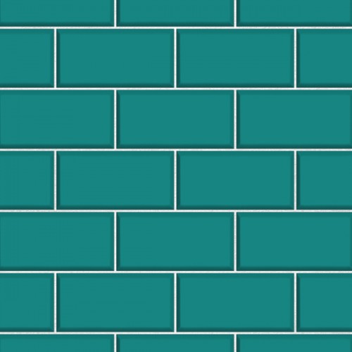 Subway Tile – Teal | Wallsorts